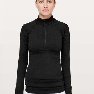 Lululemon Black Restless Pullover Half Zip